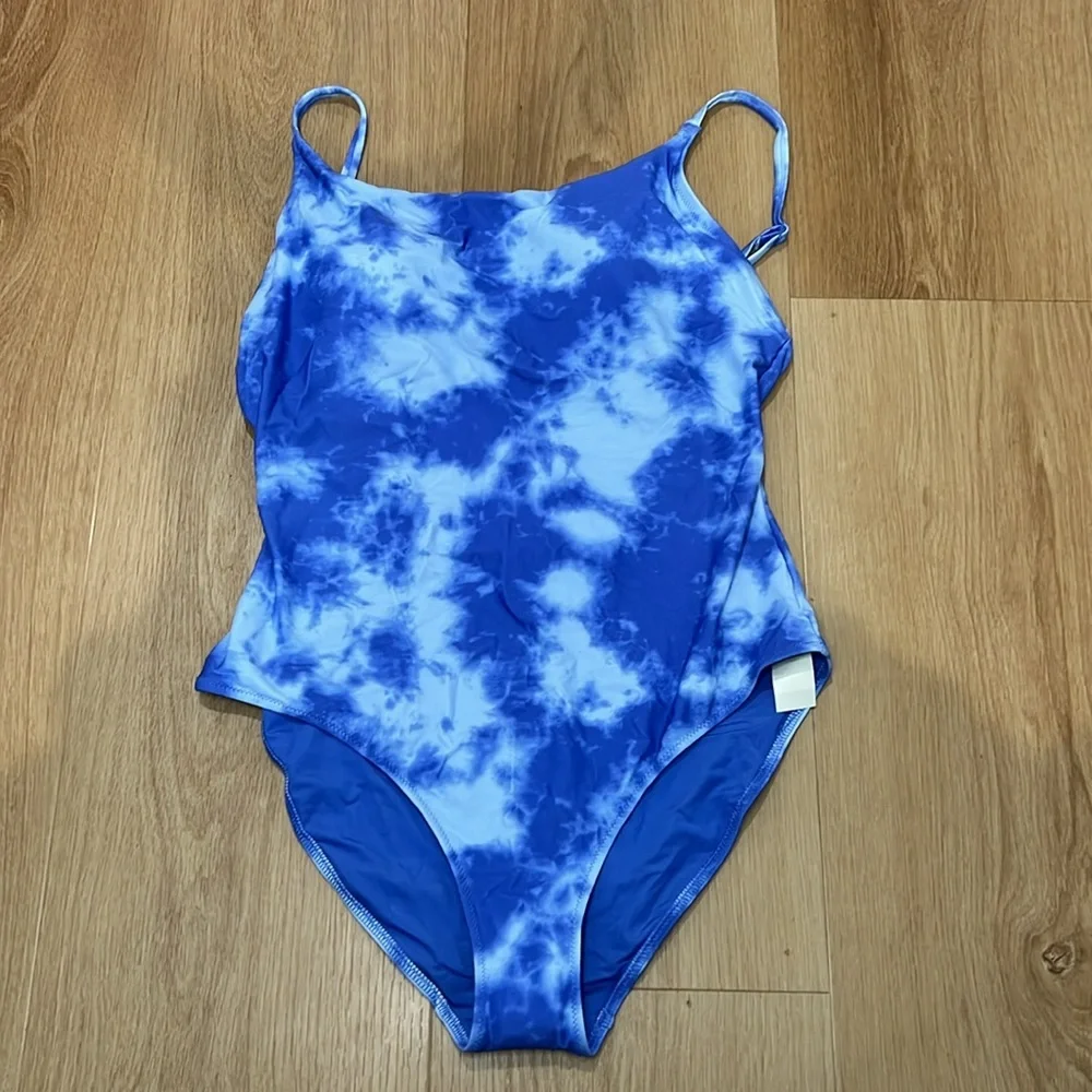 Aerie one piece tie dyed swimsuit sz L - Picture 2 of 4